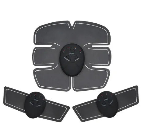 EMS hip muscle training stimulator with host unit and buttock patch for abdominal toning and buttock lifting