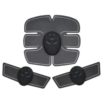 EMS hip muscle training stimulator with host unit and buttock patch for abdominal toning and buttock lifting