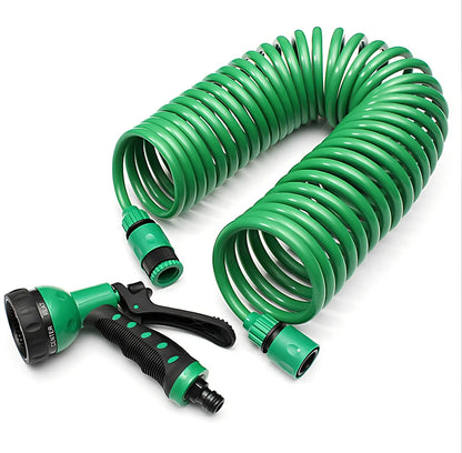Garden telescopic hose sprinkler with ABS plastic gun head and adjustable water pressure control