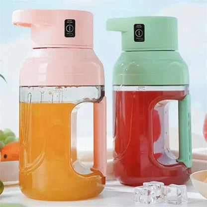 USB rechargeable portable blender with large 50-ounce capacity, powerful 80-watt motor, and precision steel blades for blending fresh juices and smoothies on the go.
