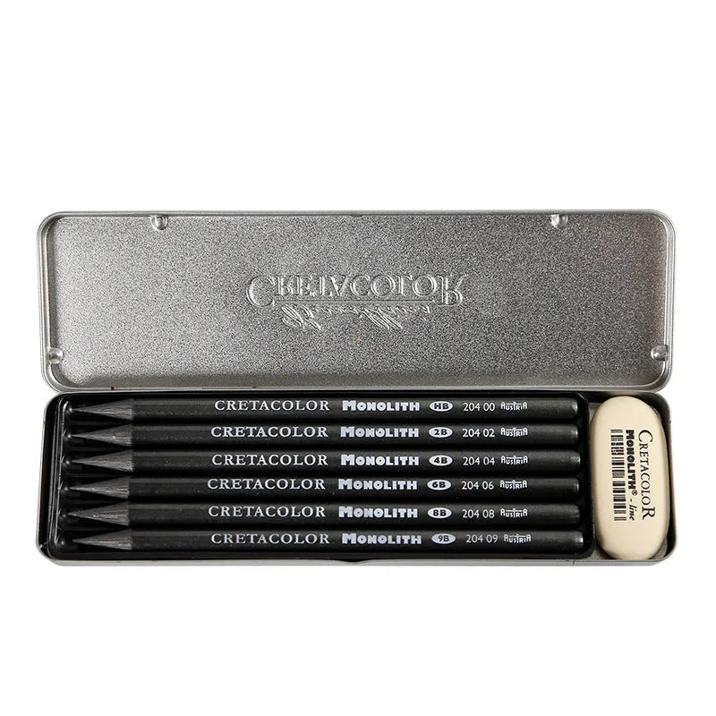 Wood-free graphite sketch pencil with 146mm length and multiple hardness options