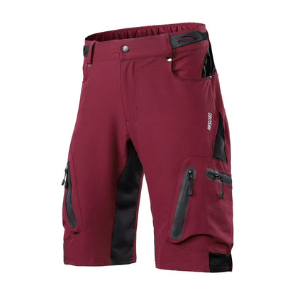 Men's MTB Cycling Shorts in navy blue with five-point design for off-road biking