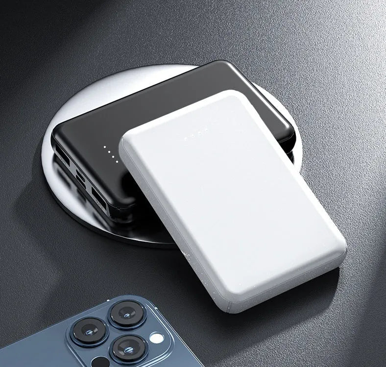 Black electric heating vest power bank with USB port and compact design