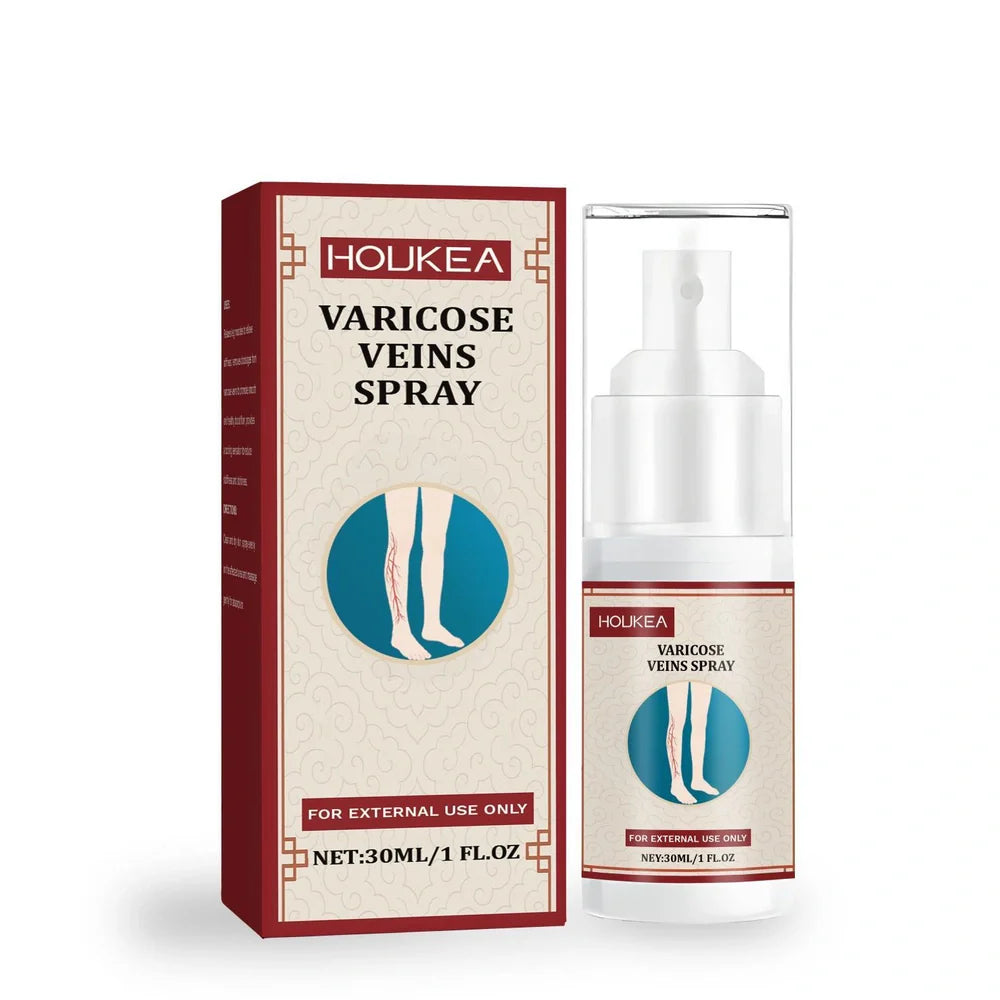 30ml varicose veins spray bottle with herbal ingredients for leg vein relief