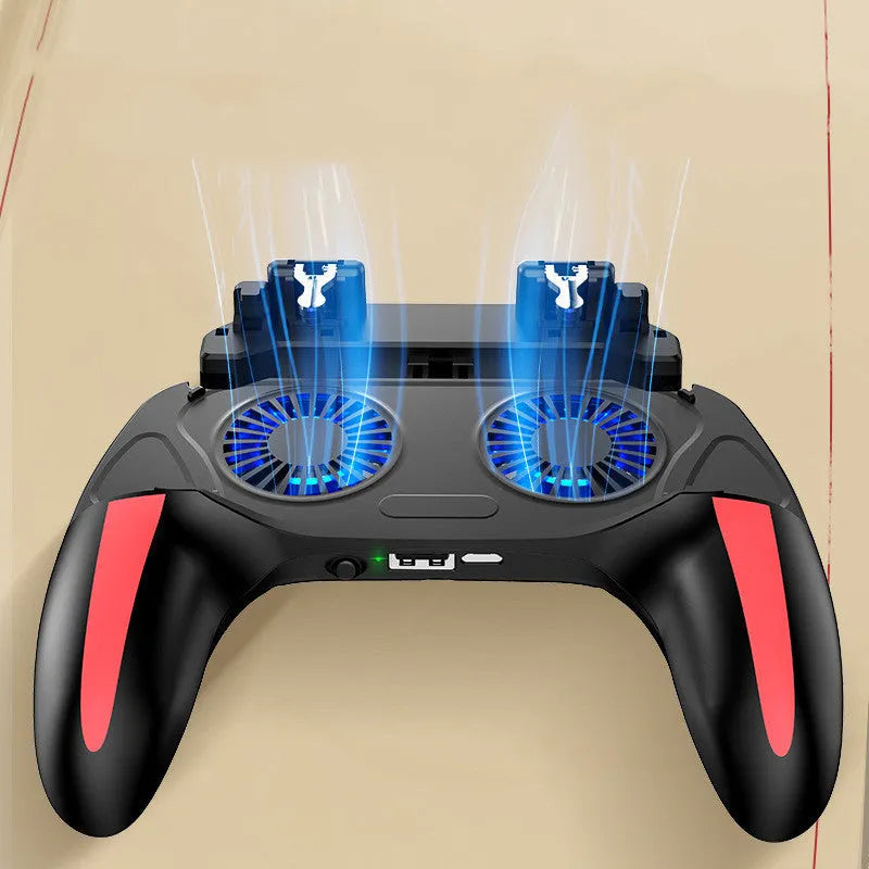 H10 mobile phone game controller showing touch screen interface on ABS plastic body.