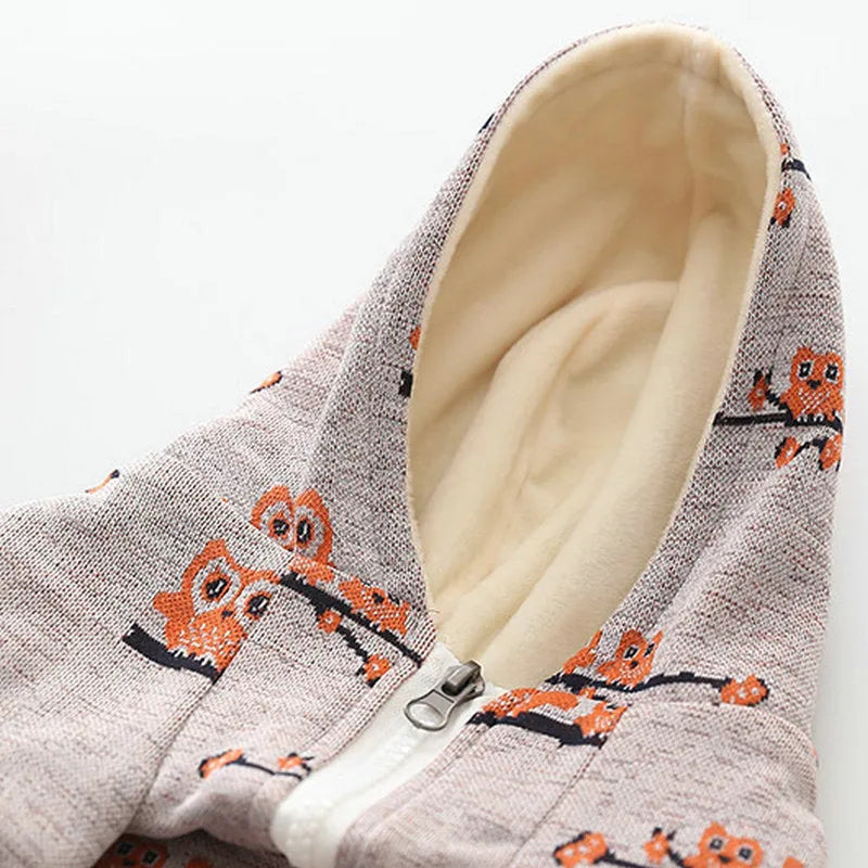 Blue dog sweater with front zipper closure on a mannequin.