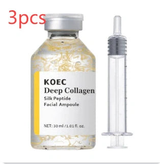 30ml collagen polypeptide ampoule solution with needle applicator for skincare