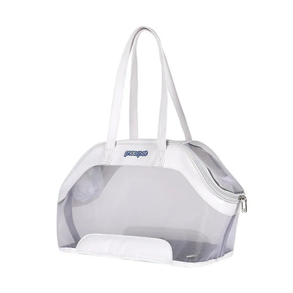 MOORPET leather cat outing carry bag in a solid colour with 25L capacity