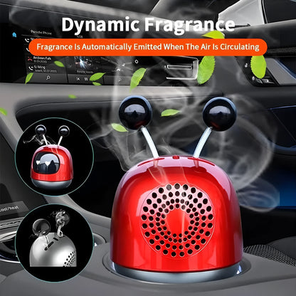 Robot car shaped vent mounted aromatherapy diffuser for vehicles with 40ML fragrance gel capacity