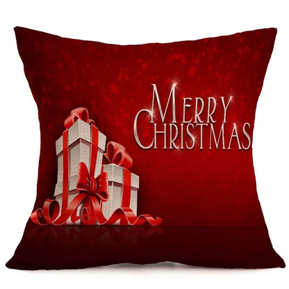 Festive Christmas throw pillow cover in various styles, made from high-quality PP cotton fabric for couch, car, or home decor