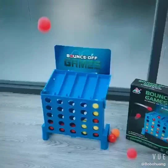 Educational Connect 4 Shots Bouncing Ball Game for family fun