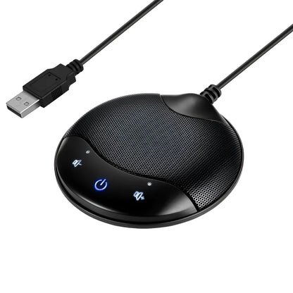 Black A7 USB condenser microphone for conference and recording