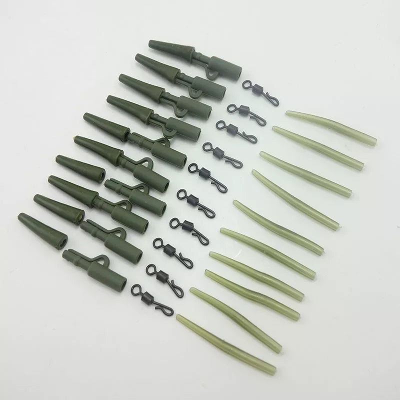 Grass green carp fishing gear accessories set made from ABS alloy copper