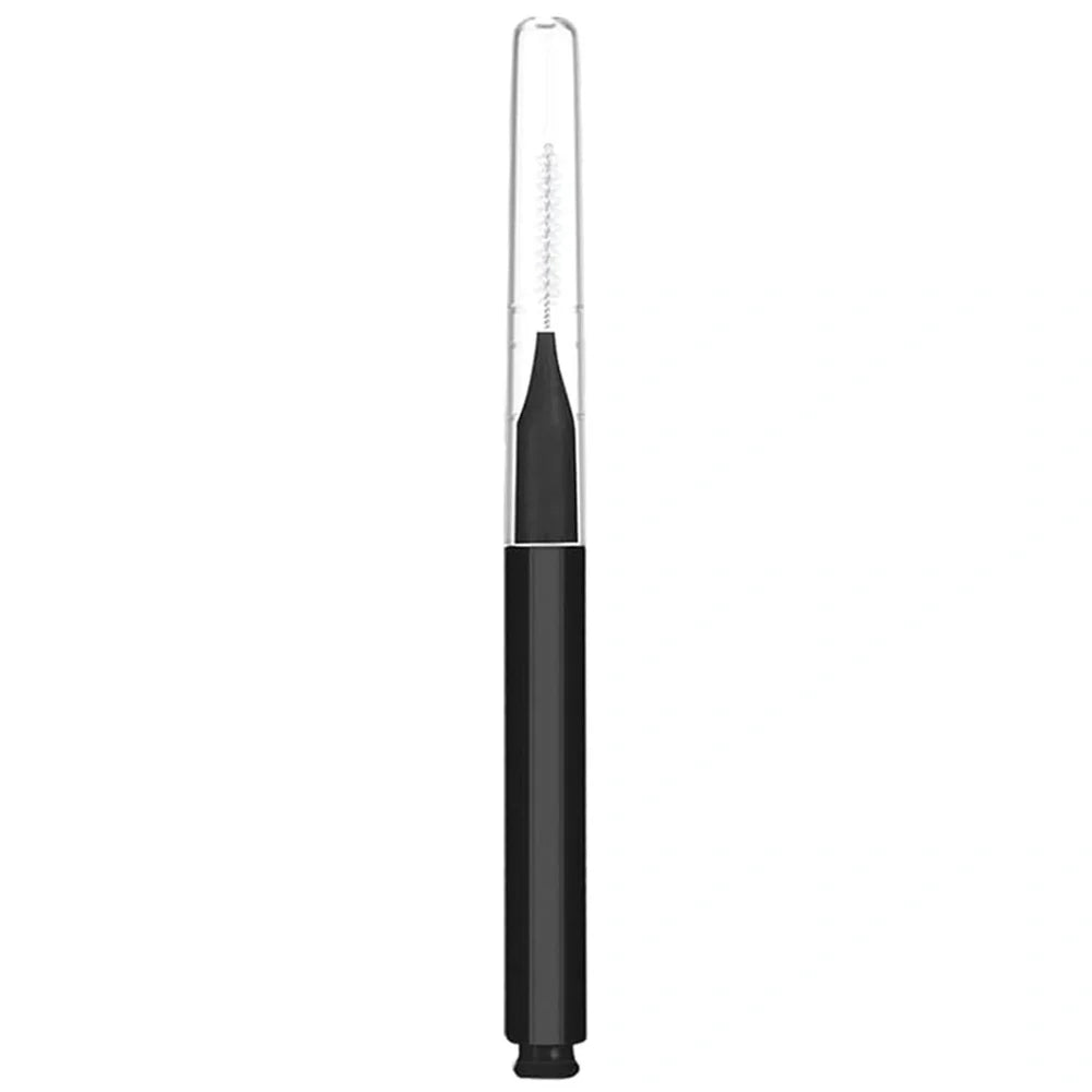 Micro eyebrow and lash brush set with bendable heads in five colours, including spoolies and protective caps