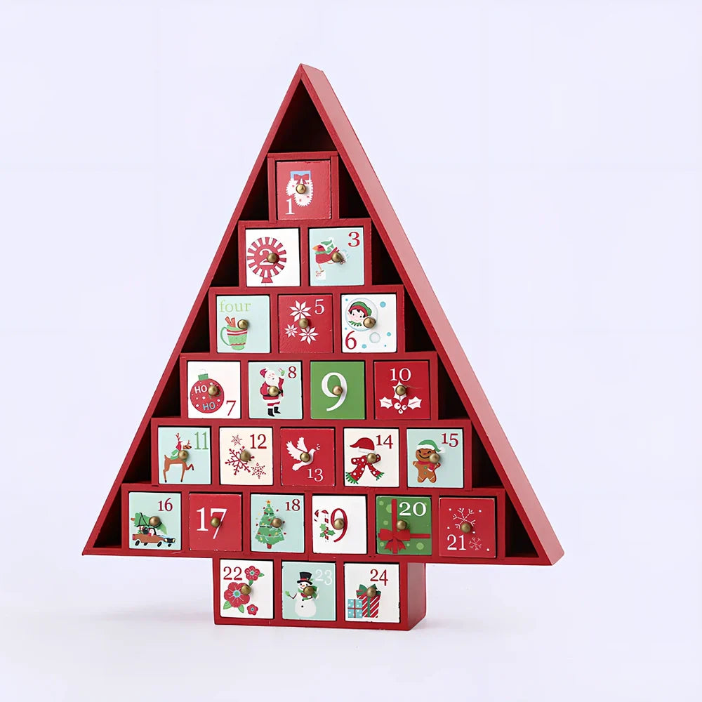 Handcrafted wooden Christmas window decorations with traditional designs measuring 15-20cm