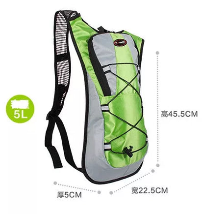 Lightweight waterproof outdoor sports backpack in various colours for running and off-road riding