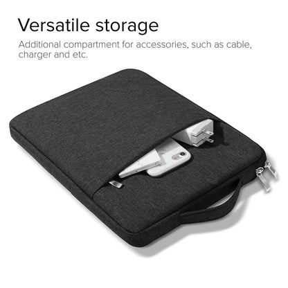 Leather tablet case for 12.9-inch devices with thickened anti-fall protection in waterproof canvas material