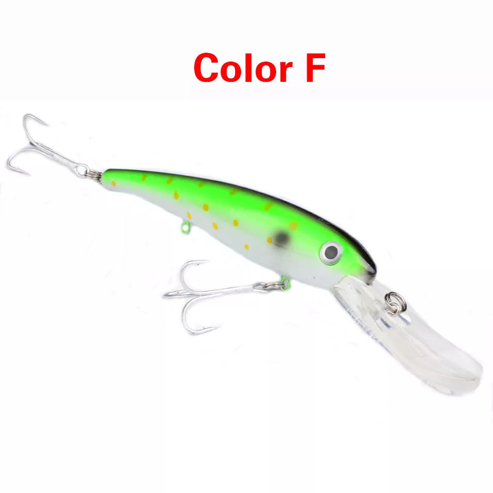 20CM Glossy Lures Mino Fishing Bait Plastic Hard Bait with 10 colour options
