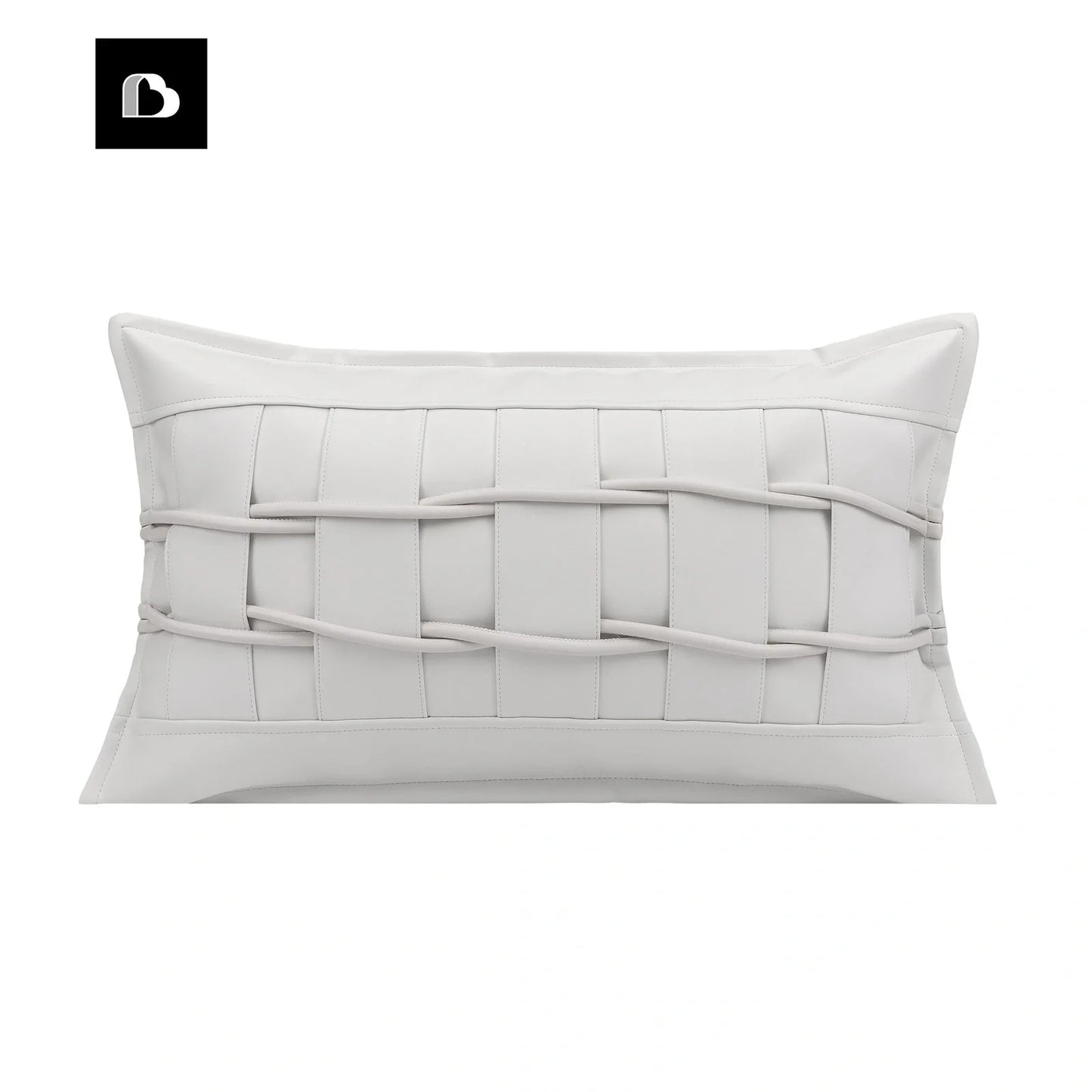 30x50cm square minimalist living room pillow with PU material and down filling in BZ22922 colour