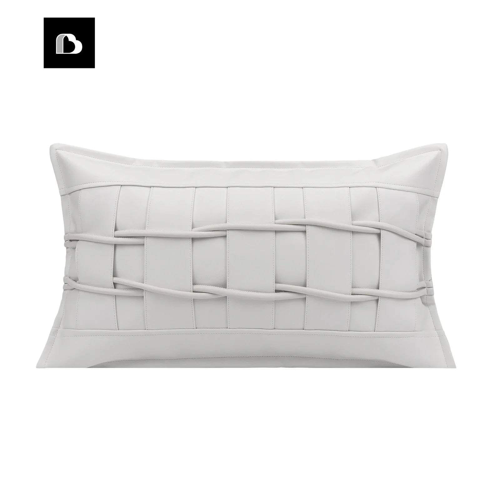 30x50cm square minimalist living room pillow with PU material and down filling in BZ22922 colour