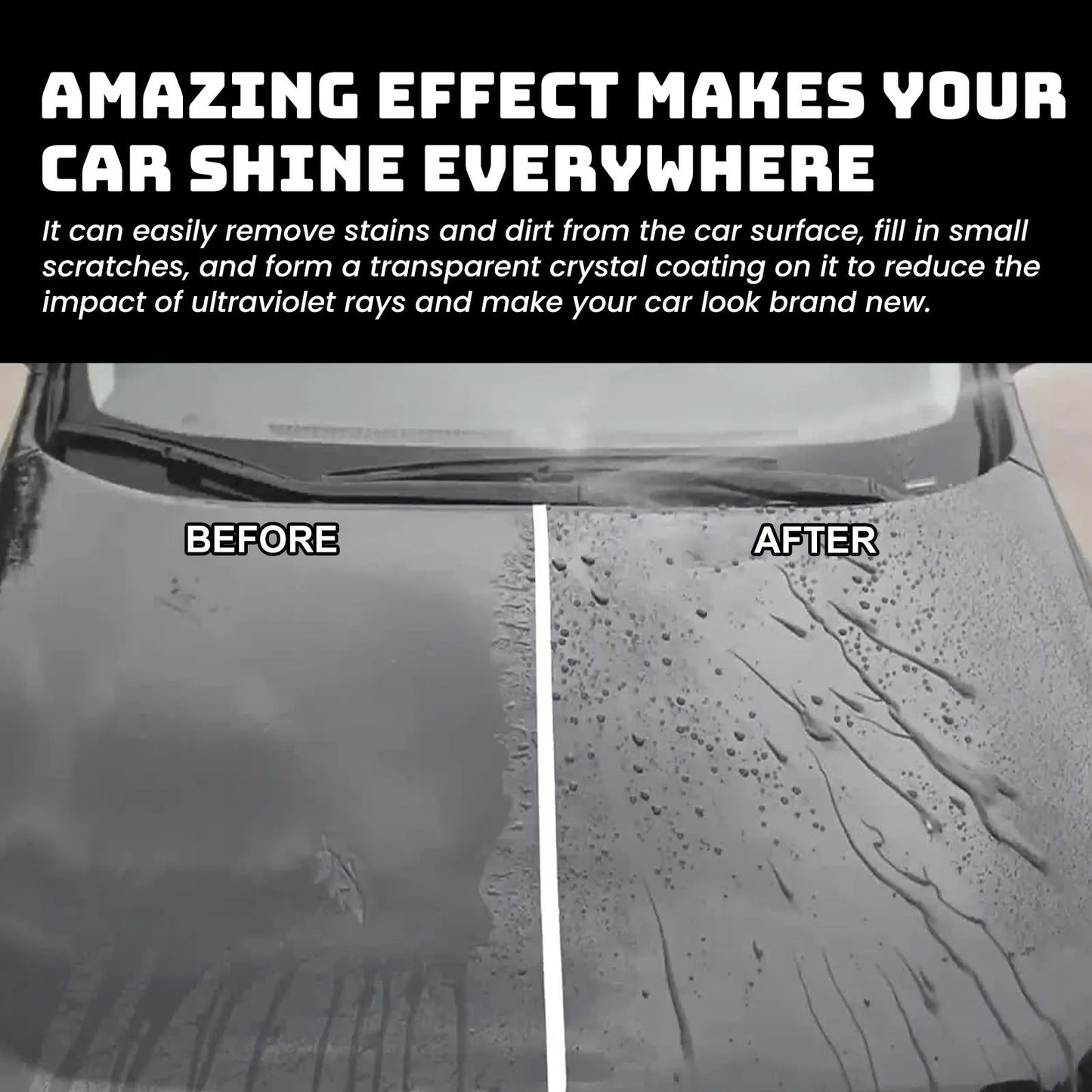Car coating wax block and two applicator sponges for paint renovation and protection.