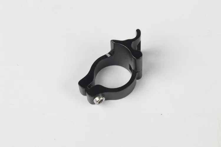 Black aluminium alloy vehicle clamp ring with steel frame measuring 28.6mm diameter