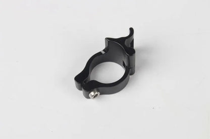 Black aluminium alloy vehicle clamp ring with steel frame measuring 28.6mm diameter