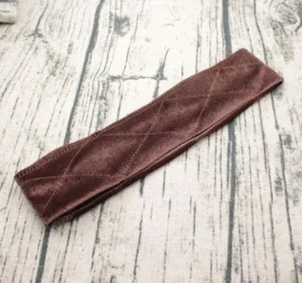 Adjustable velvet wig grip headband in beige, black, coffee, dark brown, skin, special coffee, and special skin colours.