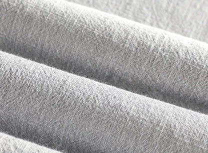 Men's cotton linen casual shirt in loose fit available in four solid colours