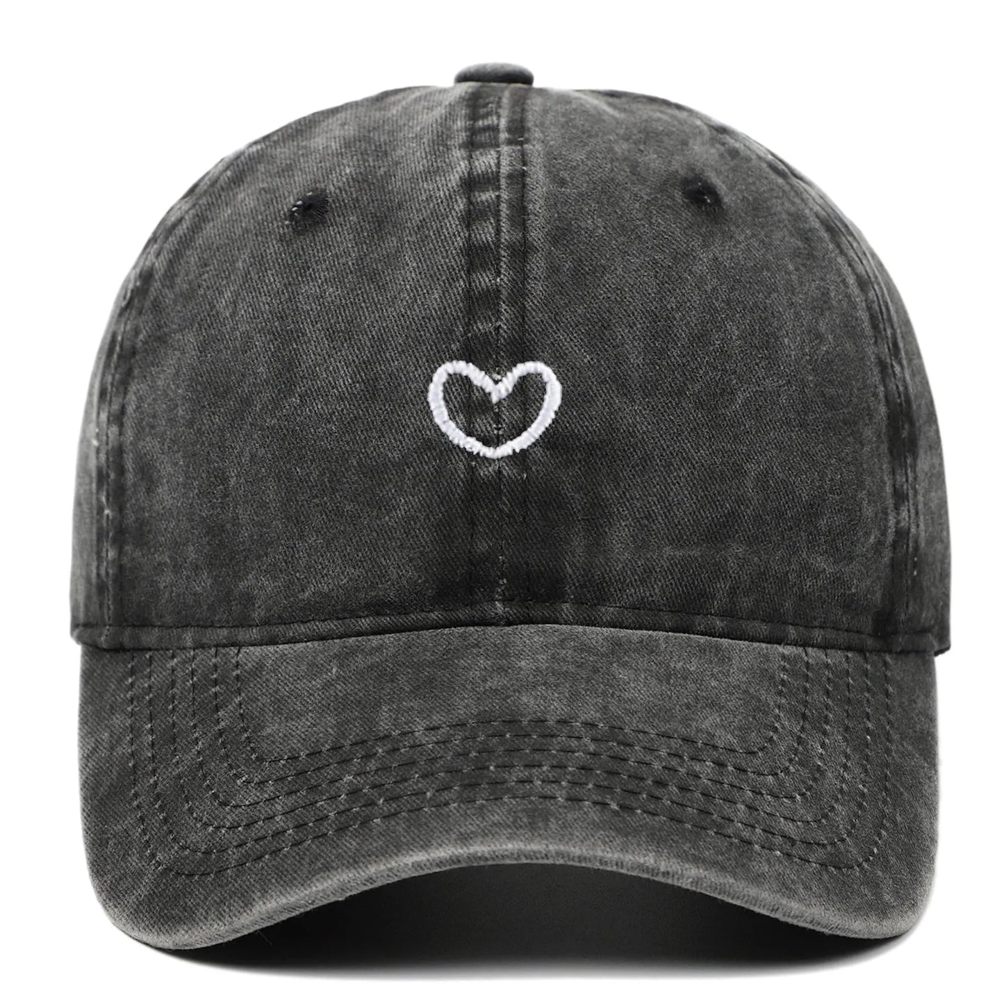 Retro-style baseball cap with colourful machine embroidery on a soft cotton dome crown, shown in a wine red colour.