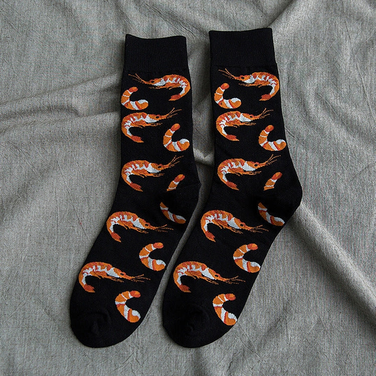 Women's cotton Jacquard cartoon animal tube socks in various designs