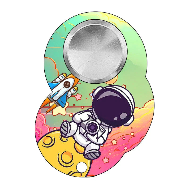 Stylish Fidget Spinner Keychain with Vibrant Designs for Stress and Anxiety Relief
