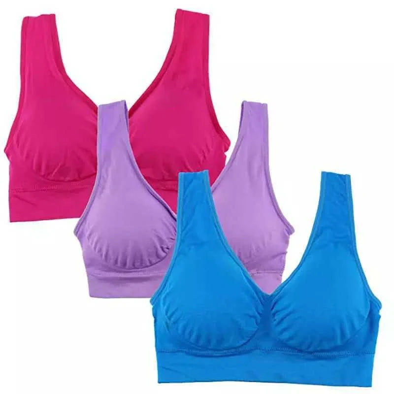 Comfortable women's yoga sports bra top for workouts and fitness activities