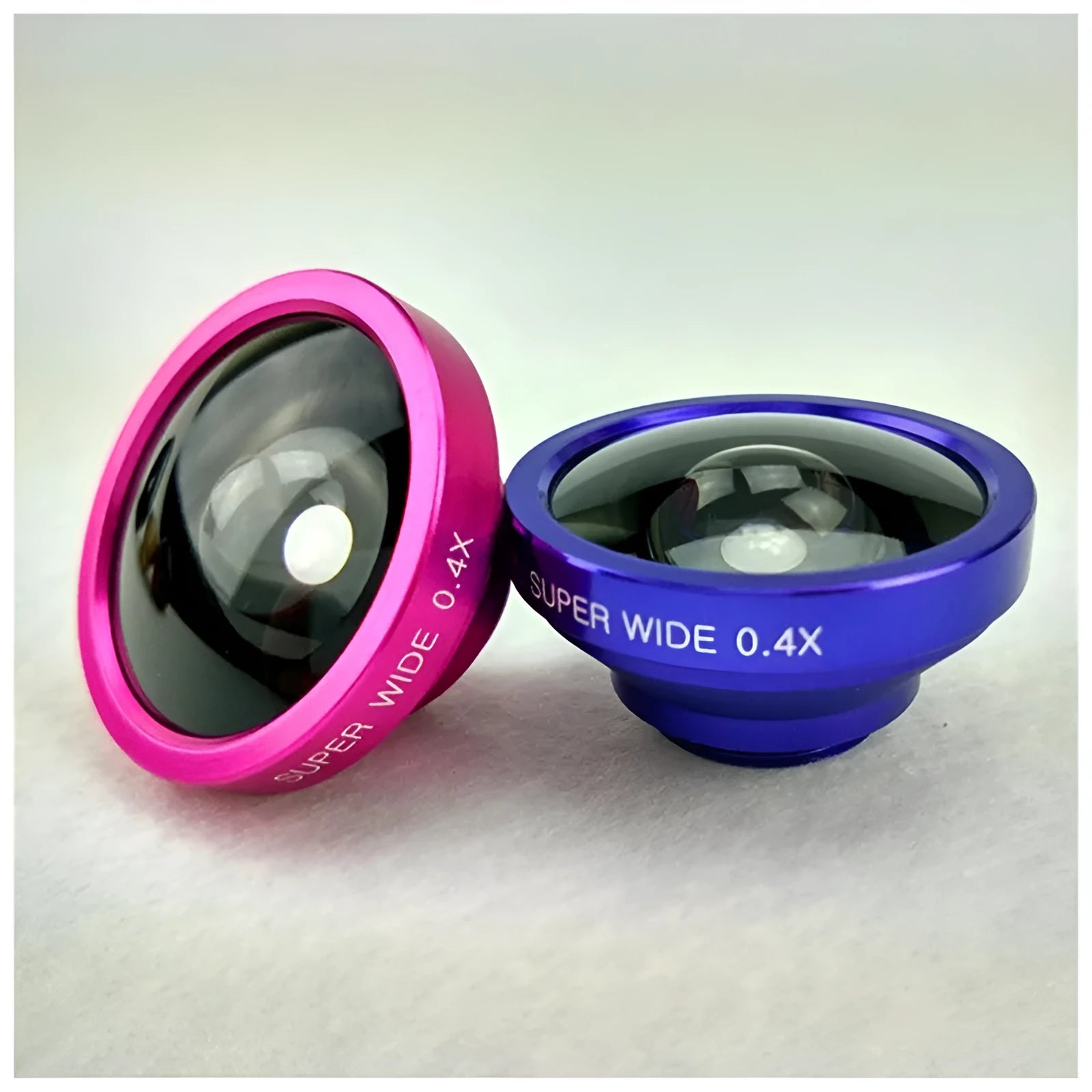 3 in 1 smartphone lens kit with fisheye, wide angle and macro functions in aluminium alloy cases