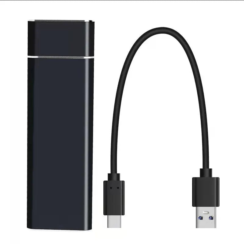 6TB mobile external hard drive in metal case with USB cable in choice of five colours