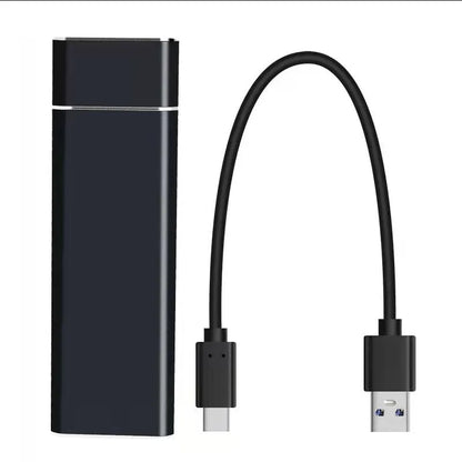 6TB mobile external hard drive in metal case with USB cable in choice of five colours