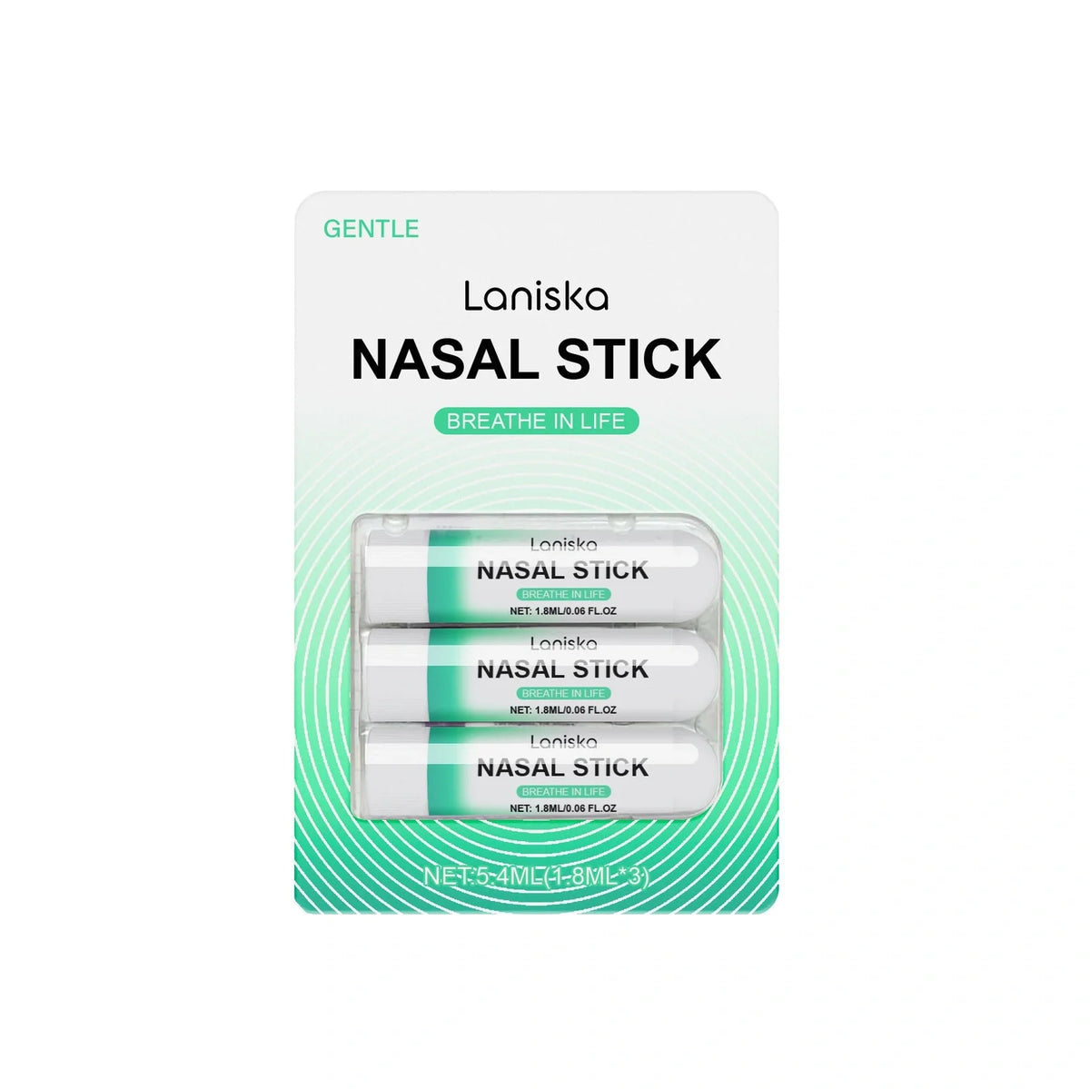 Mint Cool Nose Soothing Suit with three 1.8ml spray bottles containing 5.4ml total of menthol and spearmint nasal spray