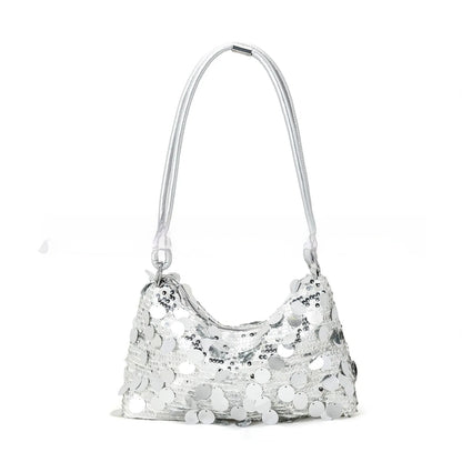 Women's black polyester crossbody shoulder bag with urban simplicity style and sandwich pocket design