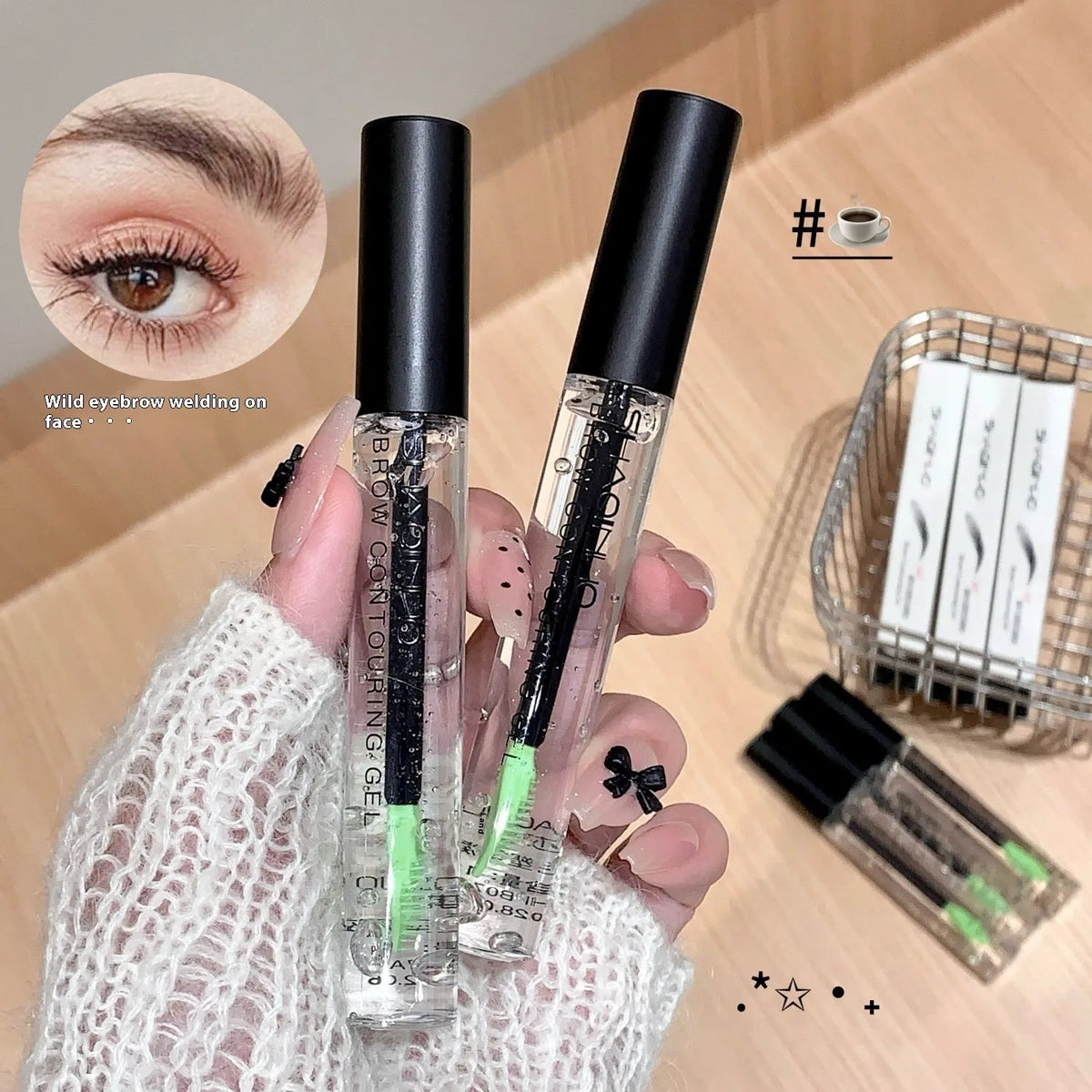 Transparent clear raincoat for eyebrow shaping procedures with waterproof properties