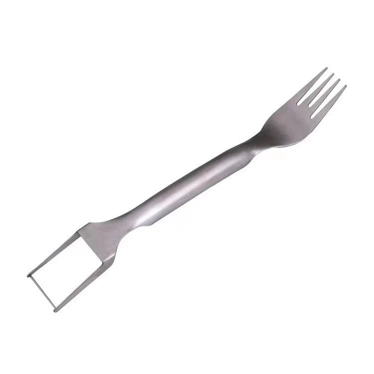 Stainless Steel Watermelon Slicer and Fruit Fork - Effortlessly Slice and Serve Watermelon Cubes
