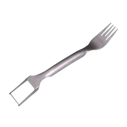 Stainless Steel Watermelon Slicer and Fruit Fork - Effortlessly Slice and Serve Watermelon Cubes