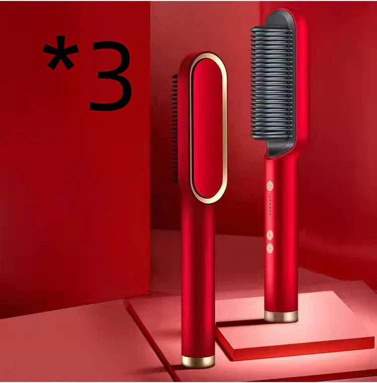 2-in-1 Hair Styler with Tourmaline Ceramic Heating, Intelligent Temperature Control, and Negative Ion Technology