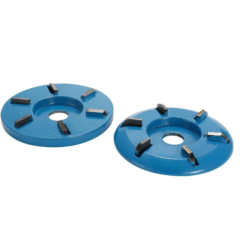 Meterk six-tooth wood carving disc for angle grinders with 16mm aperture and 90mm diameter