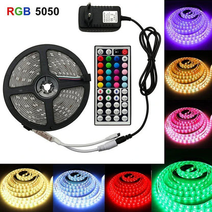 Premium RGB LED strip lights with customisable colour options and waterproof design