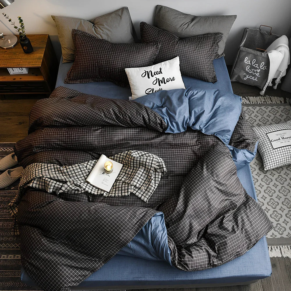Diamond velvet bedding set with chitin fibre quilt in dark grey, includes duvet cover and sheets for 1.0m-2.2m beds