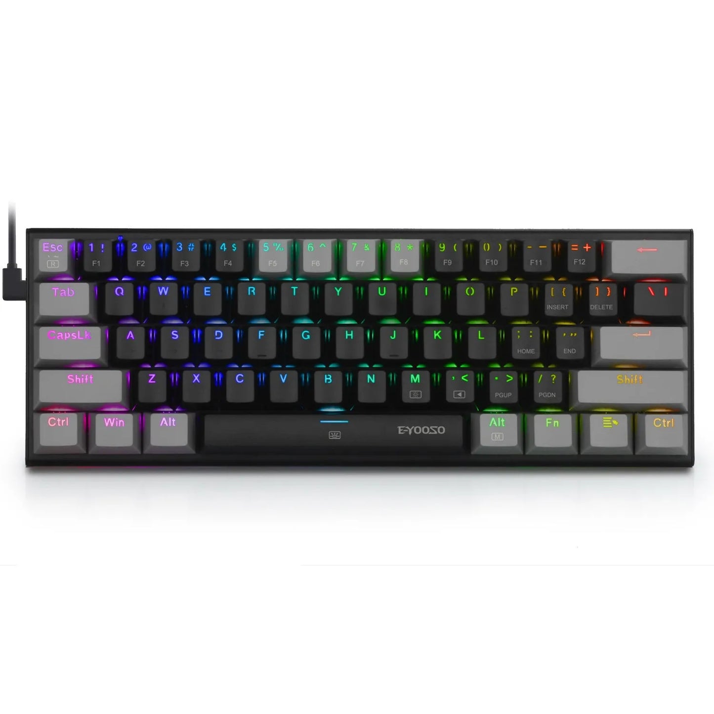 Z11 aluminium alloy mechanical keyboard key caps in Black Gray Green and Gray Black Red colour options