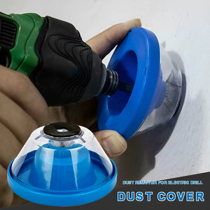 Blue bowl-shaped electric hammer dust cover made of PP plastic with sponge grip