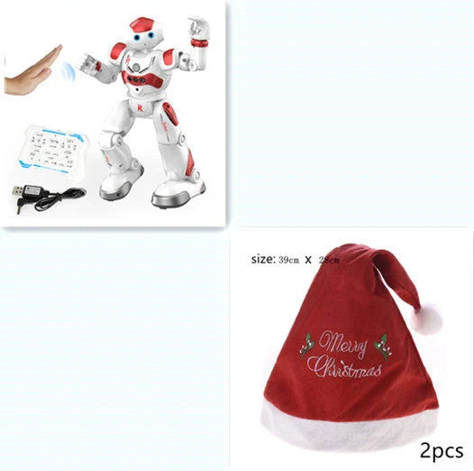Remote control dancing robot toy with gesture controls, autonomous navigation, and customizable dance routines