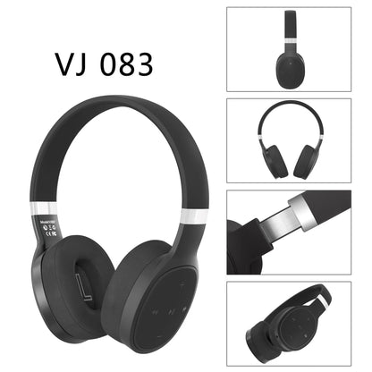 Wireless Bluetooth headphones in black, blue, grey or white colour options showing 40mm speaker drivers.