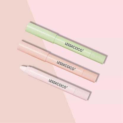 Romantic fragrance solid aromatherapy lip pencil set in orange, pink, green, and yellow